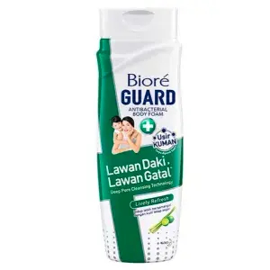 Biore guard body foam lawan daki,lawan gatal lively refresh / Sabun Mandi Cair