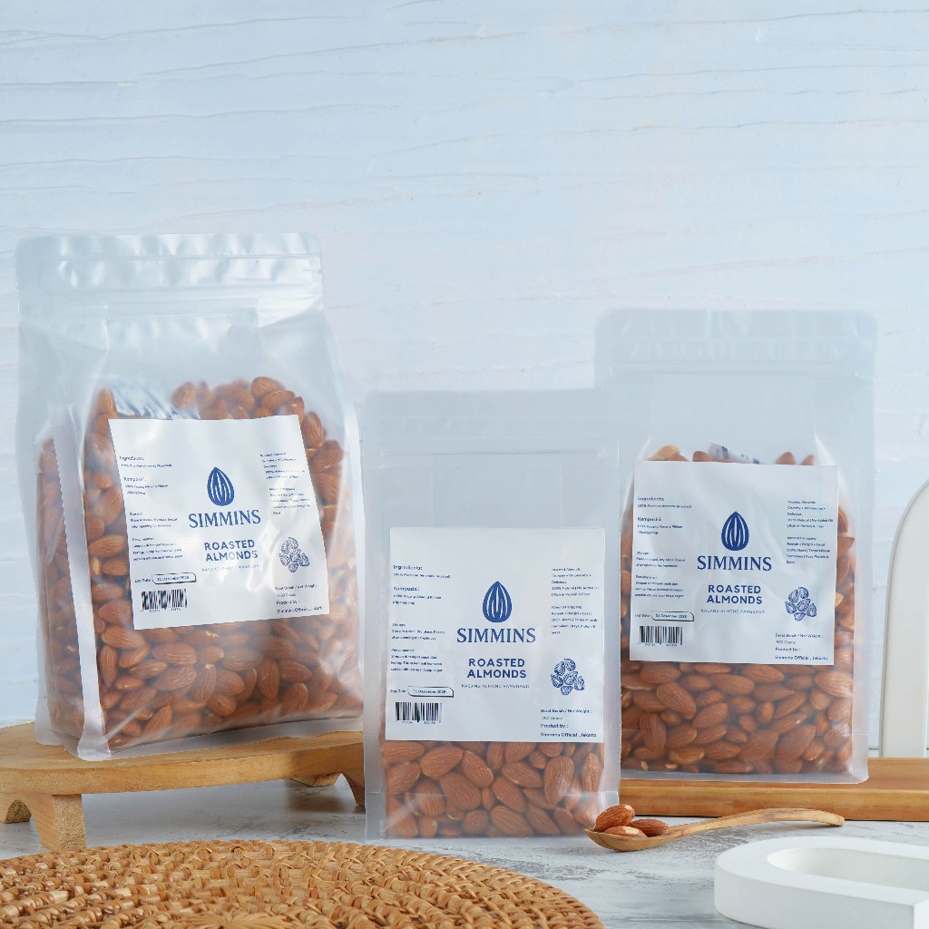 

Almond utuh Panggang Premium 250 G / 500 G / 1000 G, Siap di konsumsi - By Simmins
