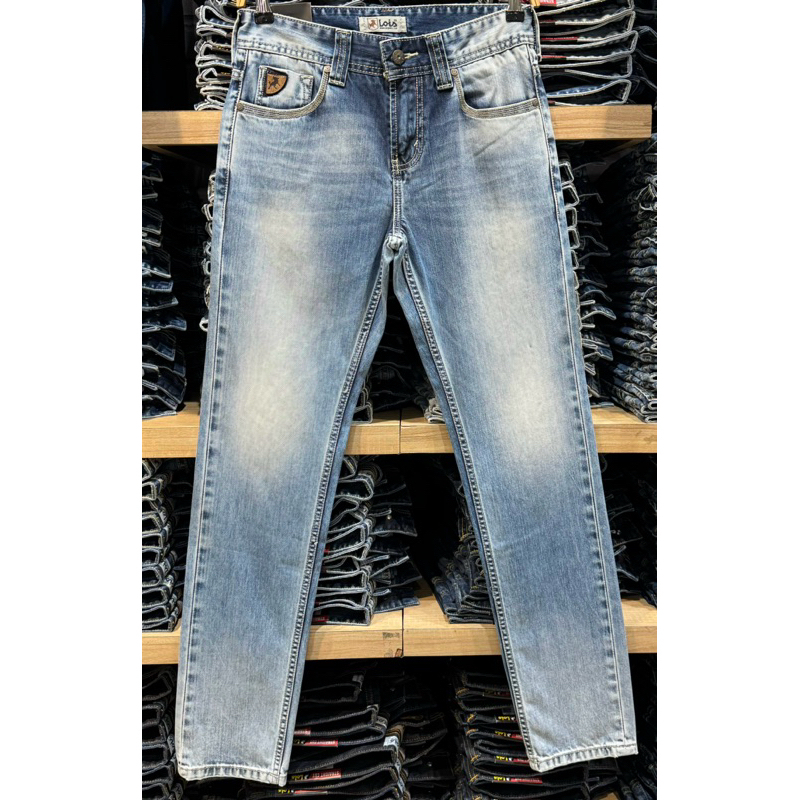 Lois Original Celana Jeans Panjang Pria Slimfit Biru Terang Celana Lois Model Terbaru