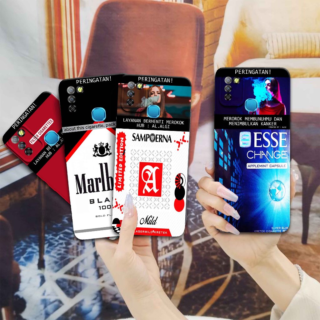 Softcase Untuk Infinix Smart 5 / Smart 6 Ram 3 - Softcase Gambar Fashion Printing { Rokok Limited Ed