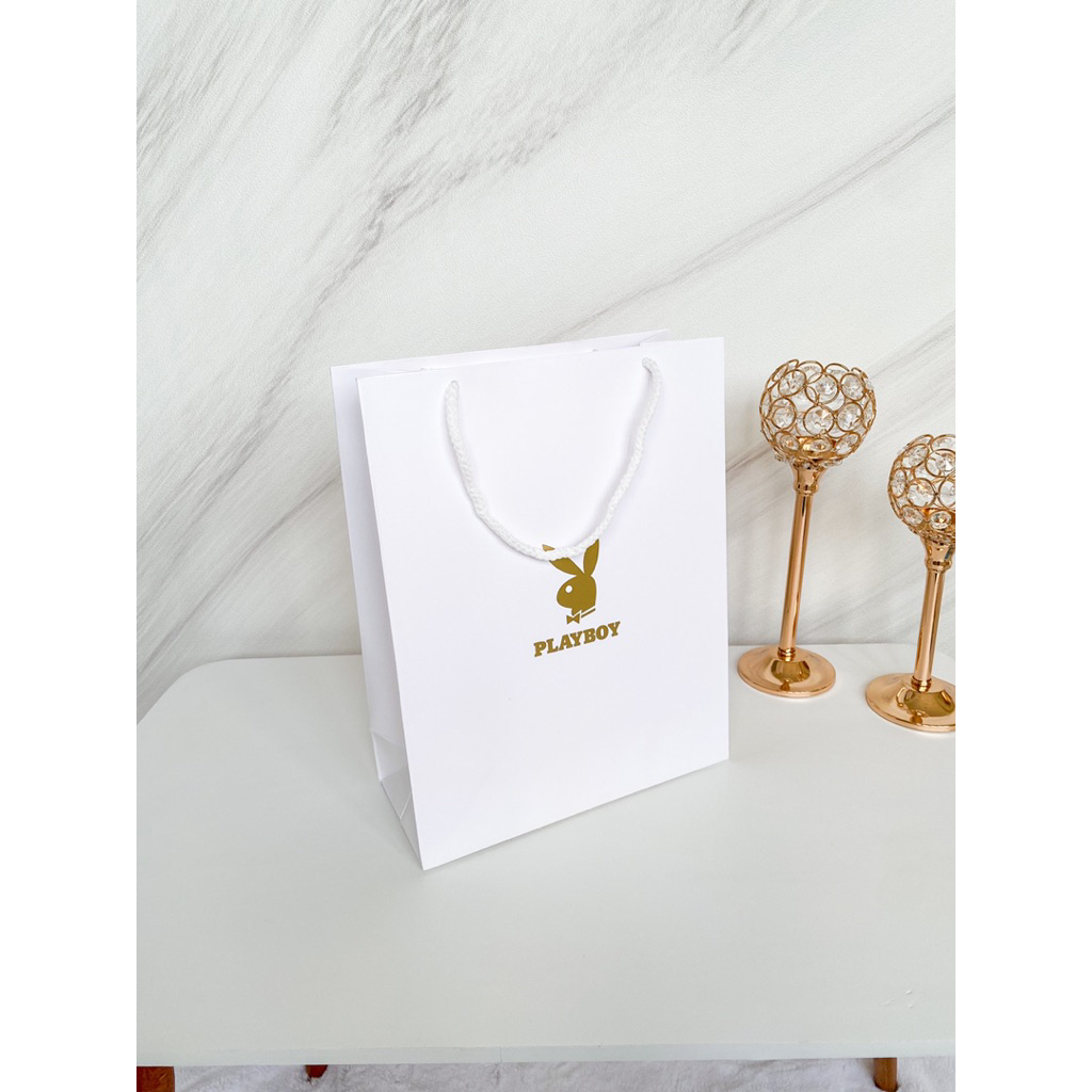 

Paper Bag Playboy Size Medium Paperbag Merk Fashion