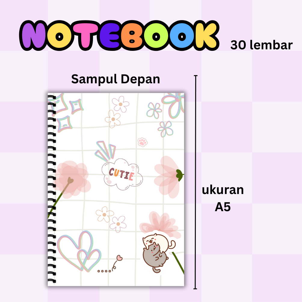 

Notebook Estetik, Ukuran A5, Pastel 30 Lembar – Buku Catatan Cantik, Jurnal Harian, Diary Kreatif, Agenda Kuliah, Kertas Berkualitas, Desain Minimalis Elegan untuk Catatan Inspiratif 30 Lembar