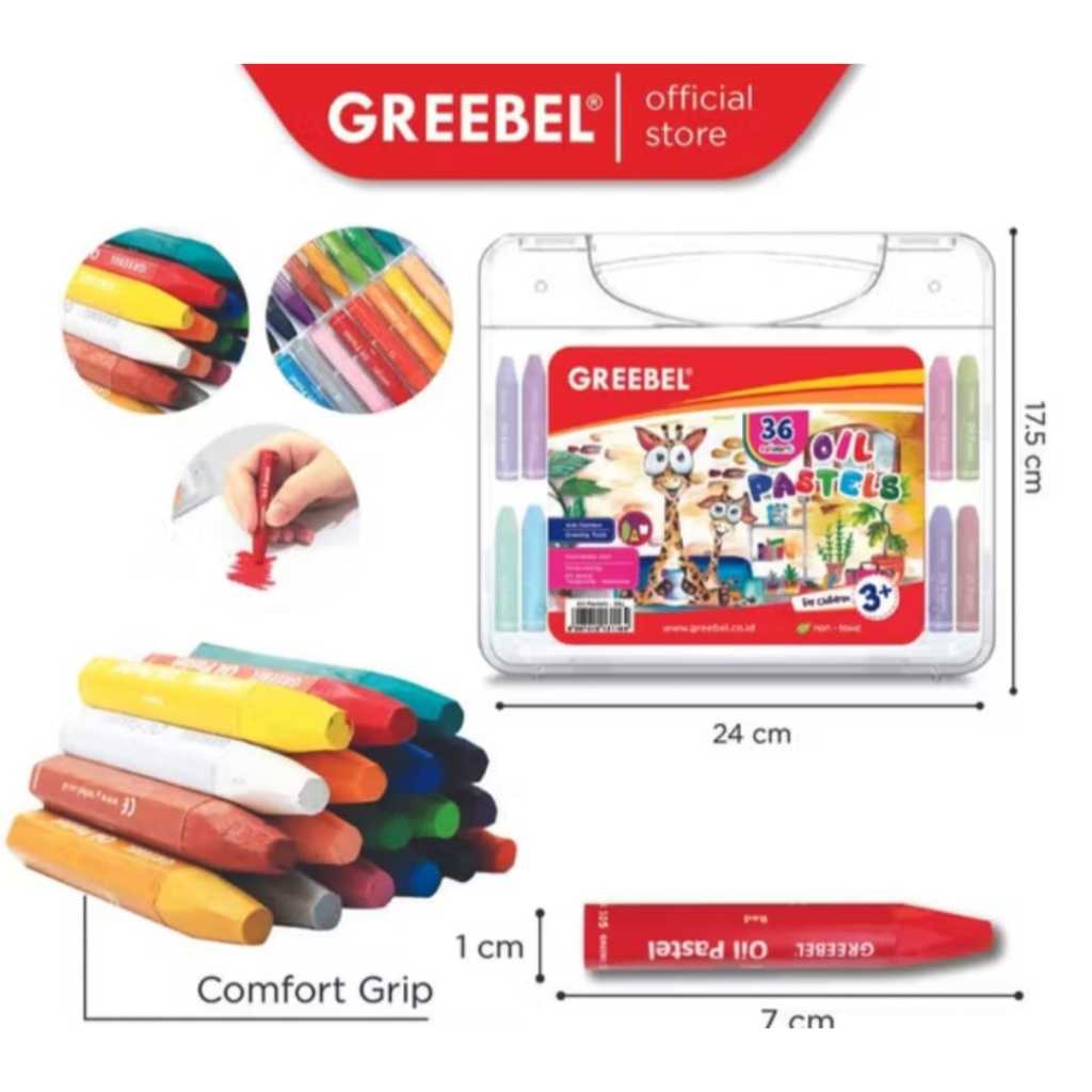 

CRAYONGREEBEL 36 WARNA // Oil pastel Greebel 36 Warna Non toxic