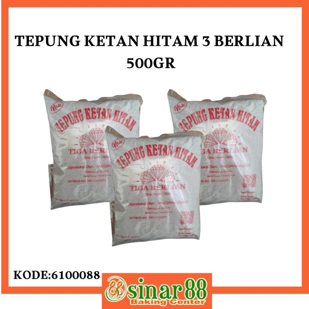 

TEPUNG KETAN HITAM 3 BERLIAN 500GR