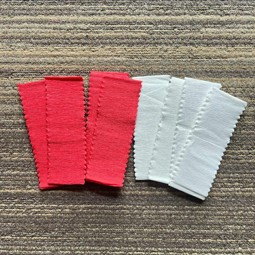 

Kertas Krep Potong ( merah putih )