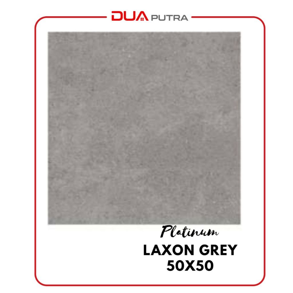 PLATINUM LAXON GREY KASAR 50 X 50 / KERAMIK LANTAI KAMAR MANDI, GARASI, TERAS