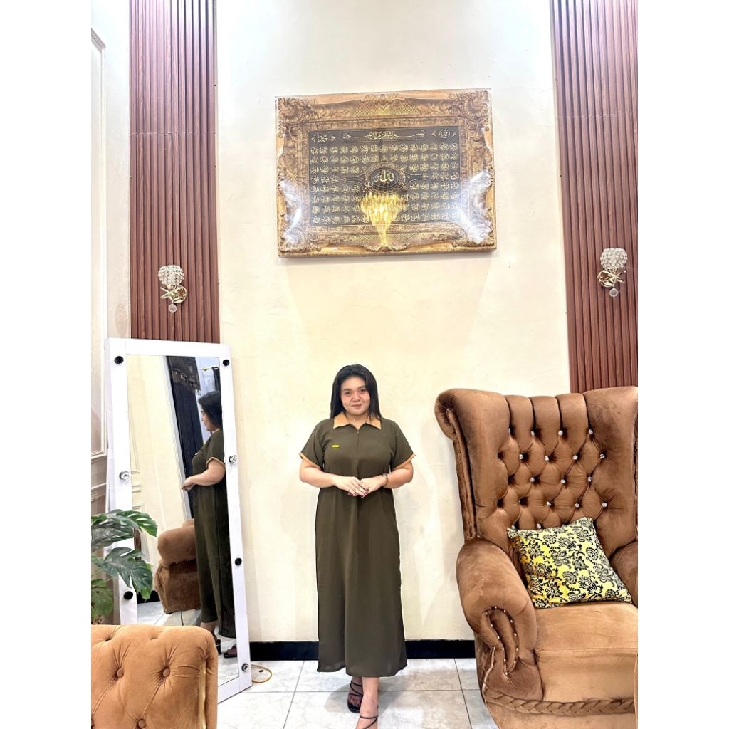 DASTER AURA WANITA TEBAL BUSUI BAHAN CRINGKLE AIRFLOW//DASTER MEWAH MURAH IBU MENYUSUI