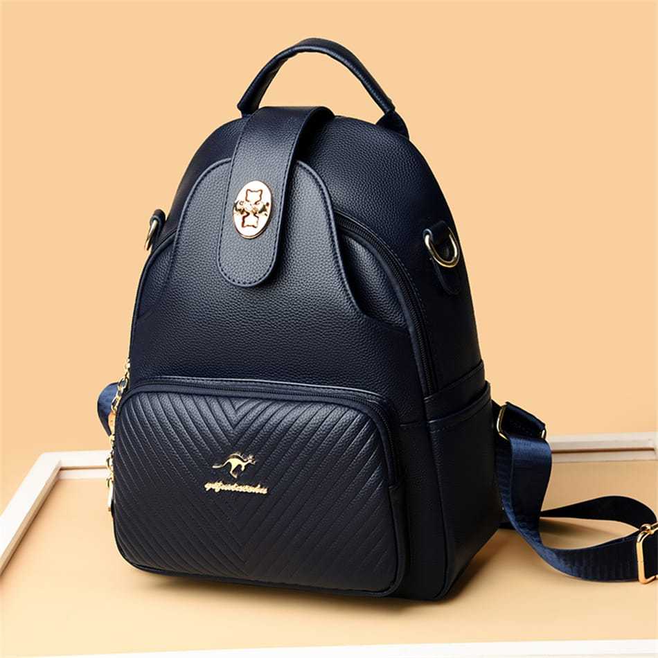 Tas Ransel Wanita Elegan – Elegance Backpack Kulit Sintetis Premium Multifungsi Trendy