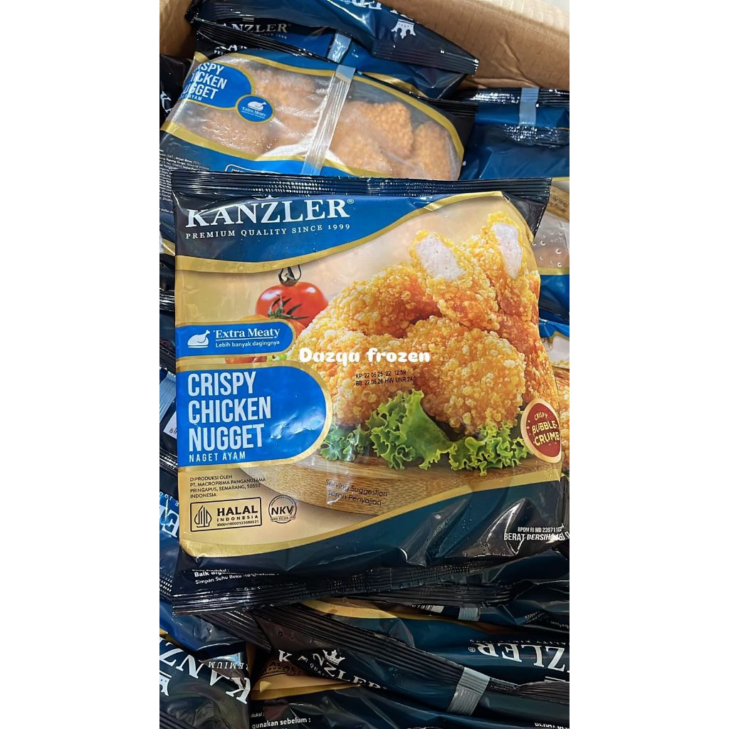 

NAGET KANZLER NUGGET AYAM CRISPY BUBBLE / SPICY / STIK / STICK / ORIGINAL / HOT