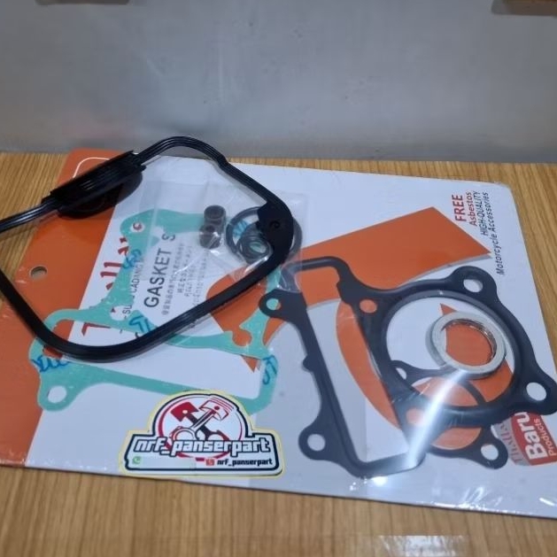 PAKING TOPSET+SEAL KLEP //GASKET HEAD BORING TOP SET HONDA BEAT SCOOPY SPACY KARBU VARIO 110 FI INJE