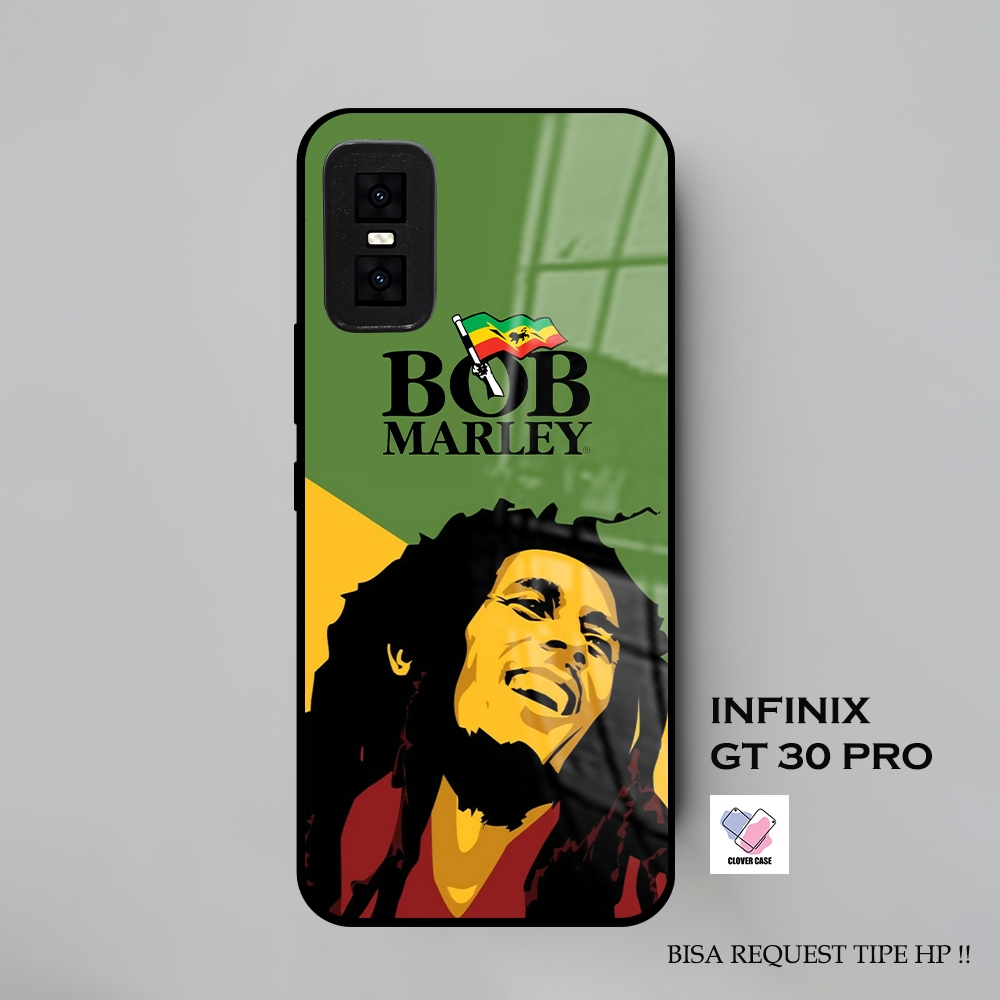 [AR48]  Case Glossy Case | INFINIX GT 30 PRO | CASE KEKINIAN LUCU |  Casing Hp Kilau Motif BOB MARLE