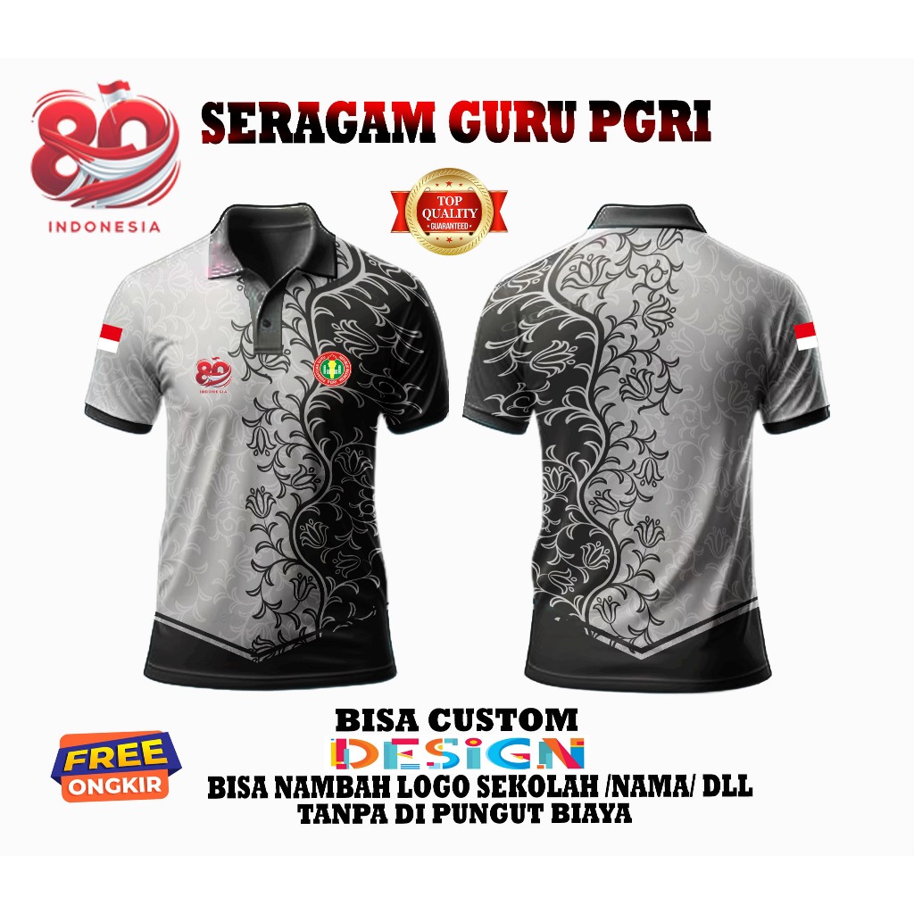 jersey seragam guru PGRI/seragam guru sekolah / seragam olahraga guru