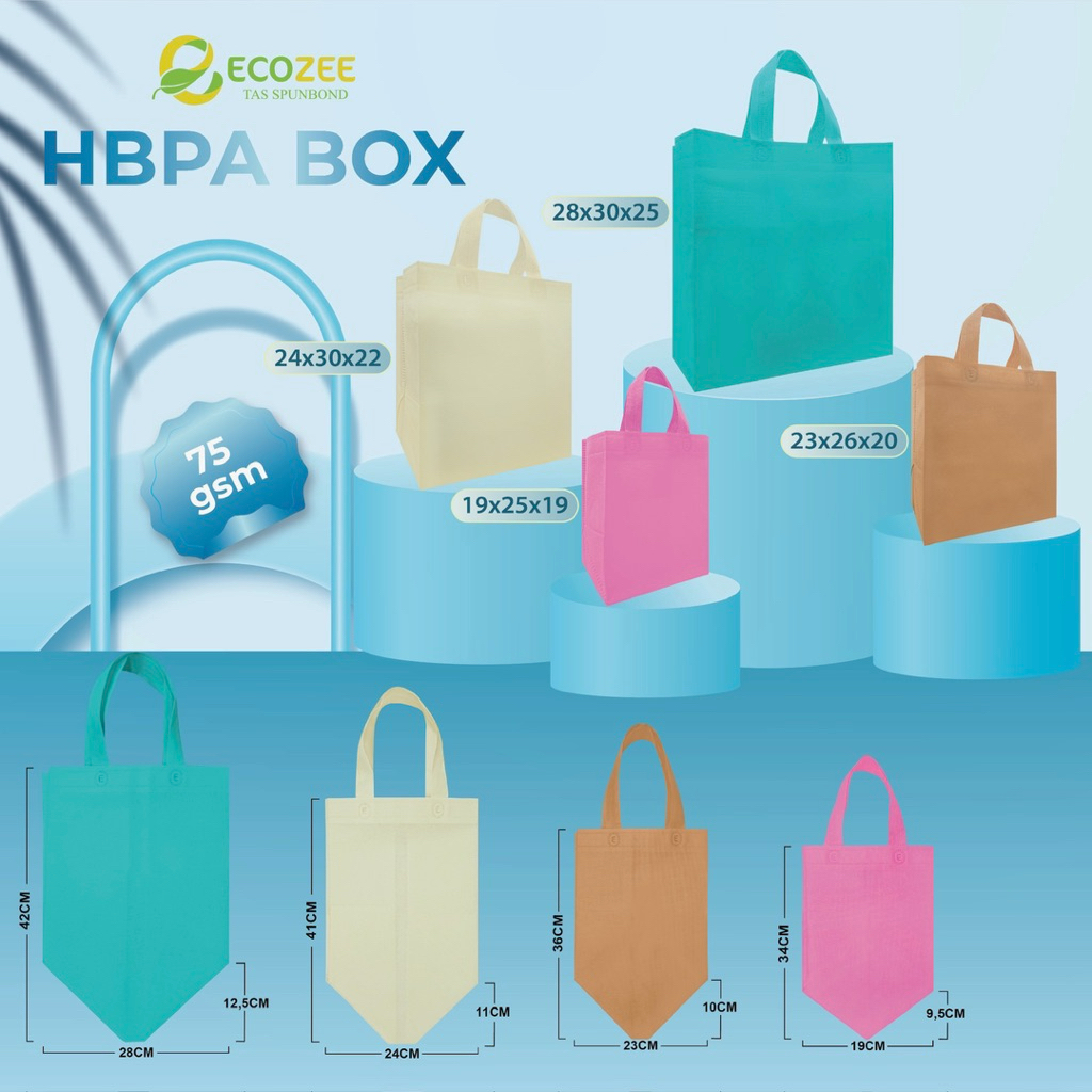 

(HARGA 1 PCS) Tas besek nasi / spunbond besek / goodiebag spunbond / tas box nasi / tas hajatan