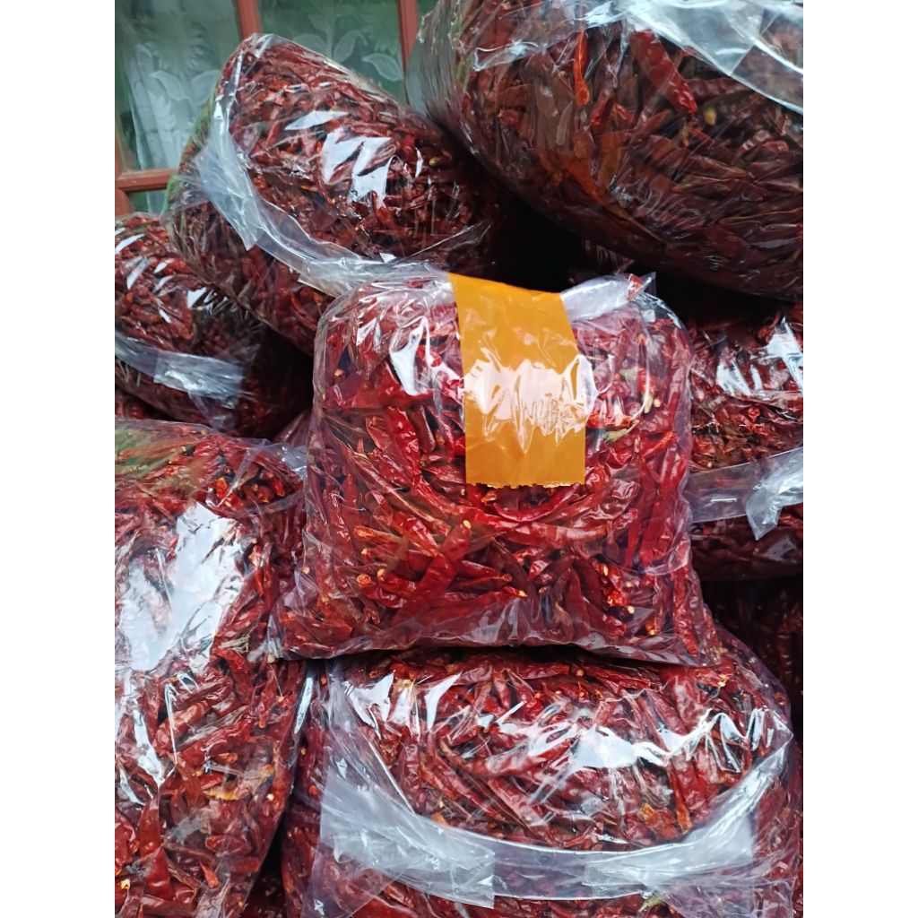 

Murah 1 kg packing Cabe teja super pedas kwalitas super