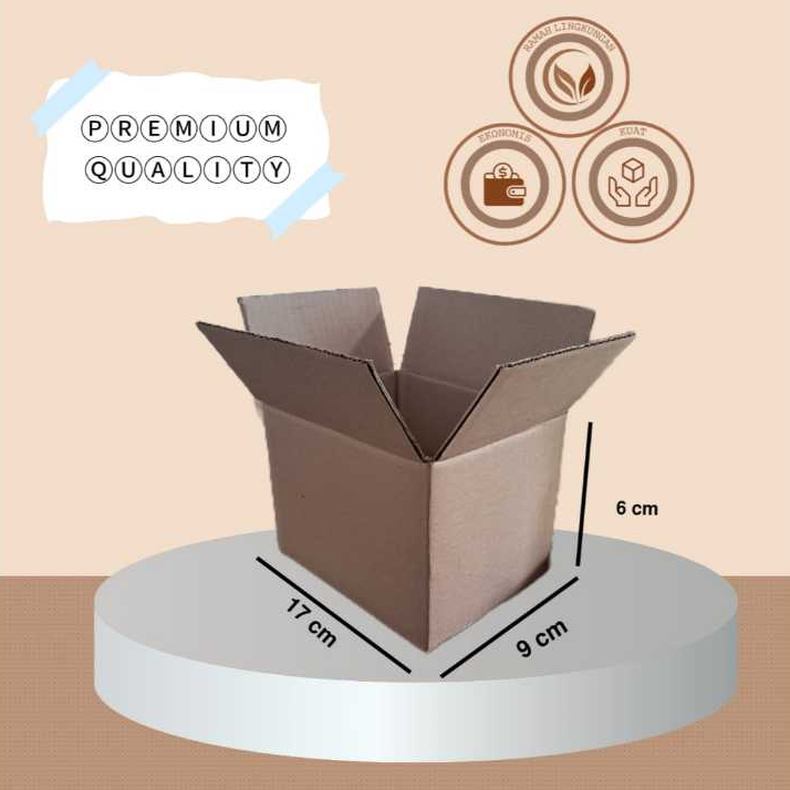 

kardus box polos dus karton box packing kemasan 17 x 9 x 6 cm