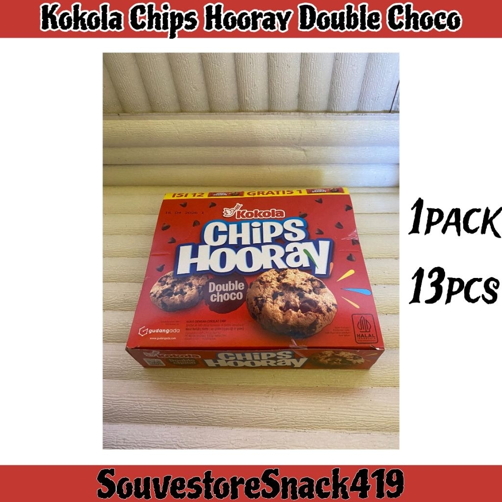 

Chips Hooray Kokola biskuit Goodtime isi 12