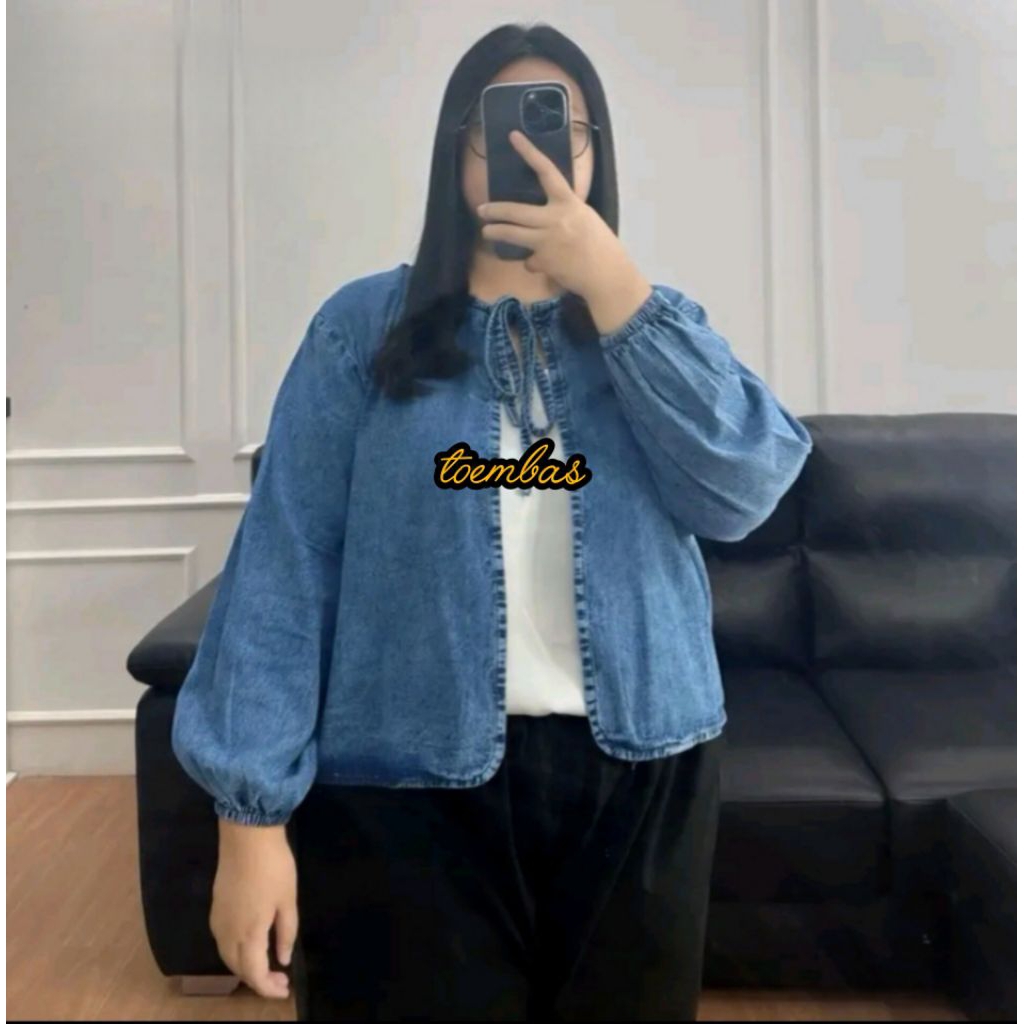 Jaket Oversize Jaket Wanita Vintage JEANS DENIM OUTER VEST JINS KOREANSYLE Quality Premium Kekinian