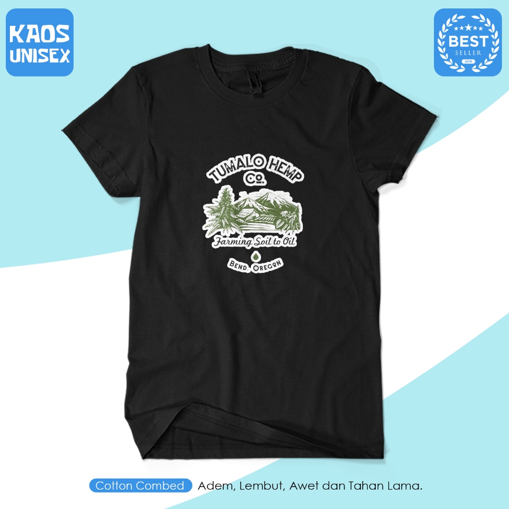 Kaos Pria TUMALO HEMP Kaos / Kaos Plesetan / Kaos Cotton Combed 30s KAOS UNISEX