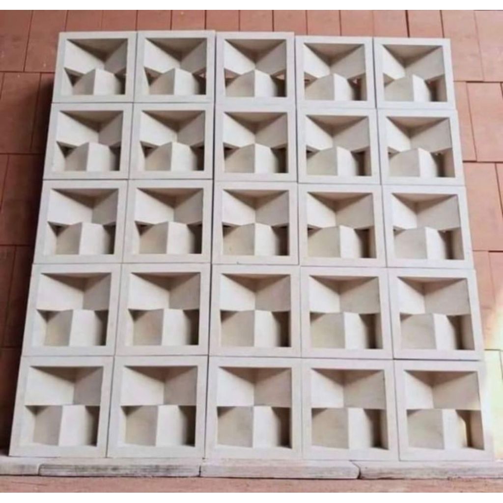 Roster beton minimalis / roster beton M 2 sisi / roster modern