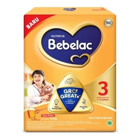 

Bebelac 3 GroGreat+ Susu Bubuk PertumbuhanAnak Madu 620 g