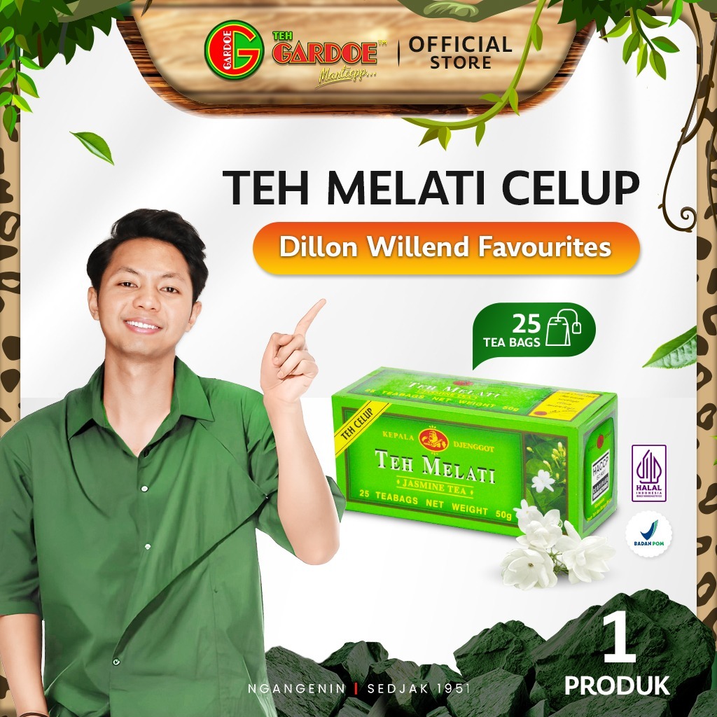 

Kepala Djenggot Teh Melati Celup 25's 50 gr