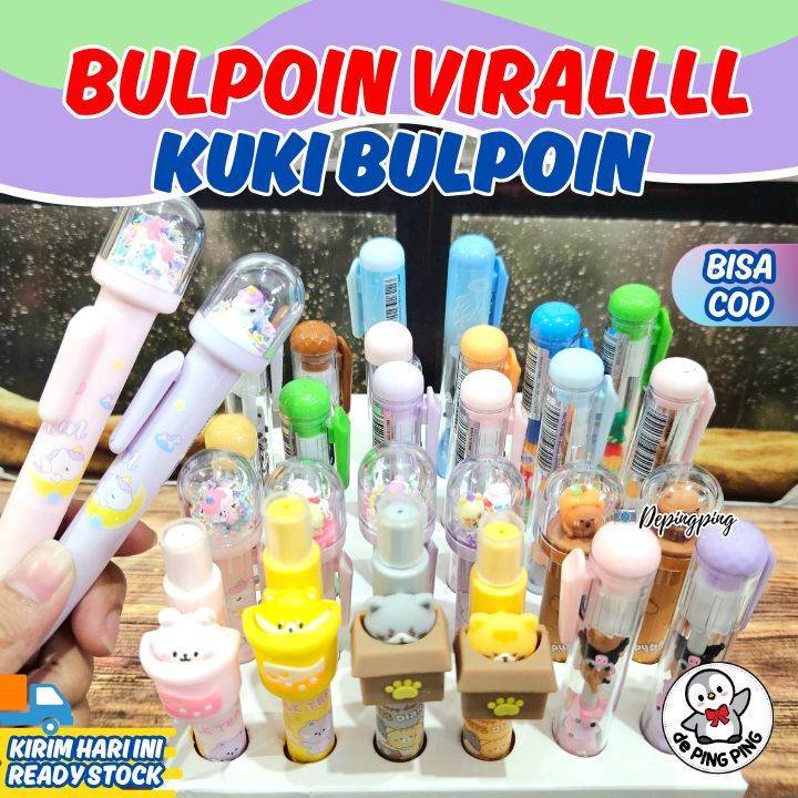 

KUKI Pen Silikon / Silicone Pen / Pen Karakter Lucu Cantik TRENDY FUN PEN/ Pen Kuki/ Bulpen kuki/ Pen Cetek/ Bulpoin Kuki