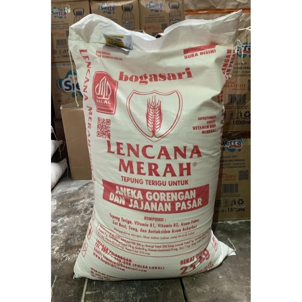 

TERIGU LENCANA MERAH 1BALL 25KG (CARGO)
