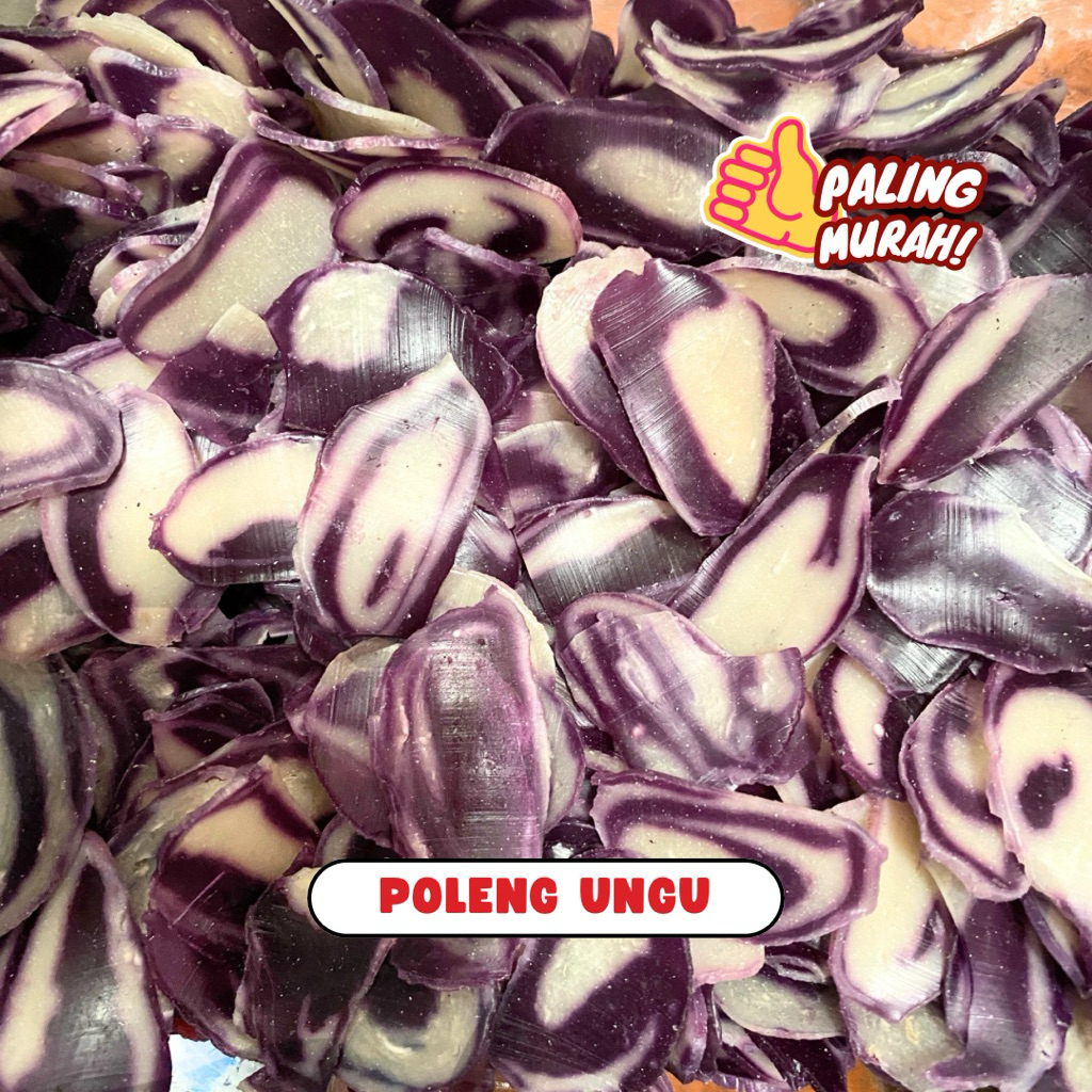 

[500 GRAM] KERUPUK MENTAH SEBLAK POLENG UNGU