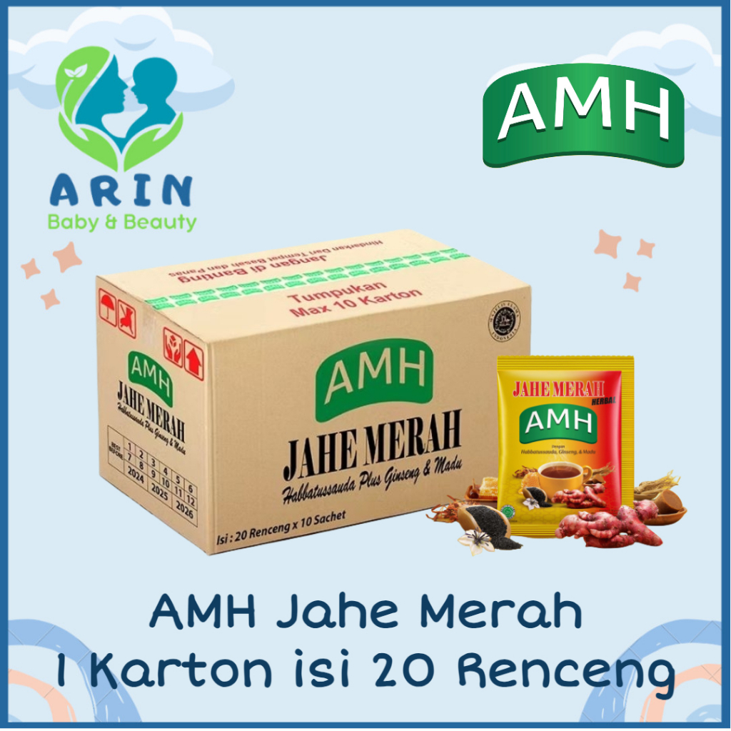 

AMH Jahe Merah Herbal 1 Karton isi 20 Renceng x 10 Sachet