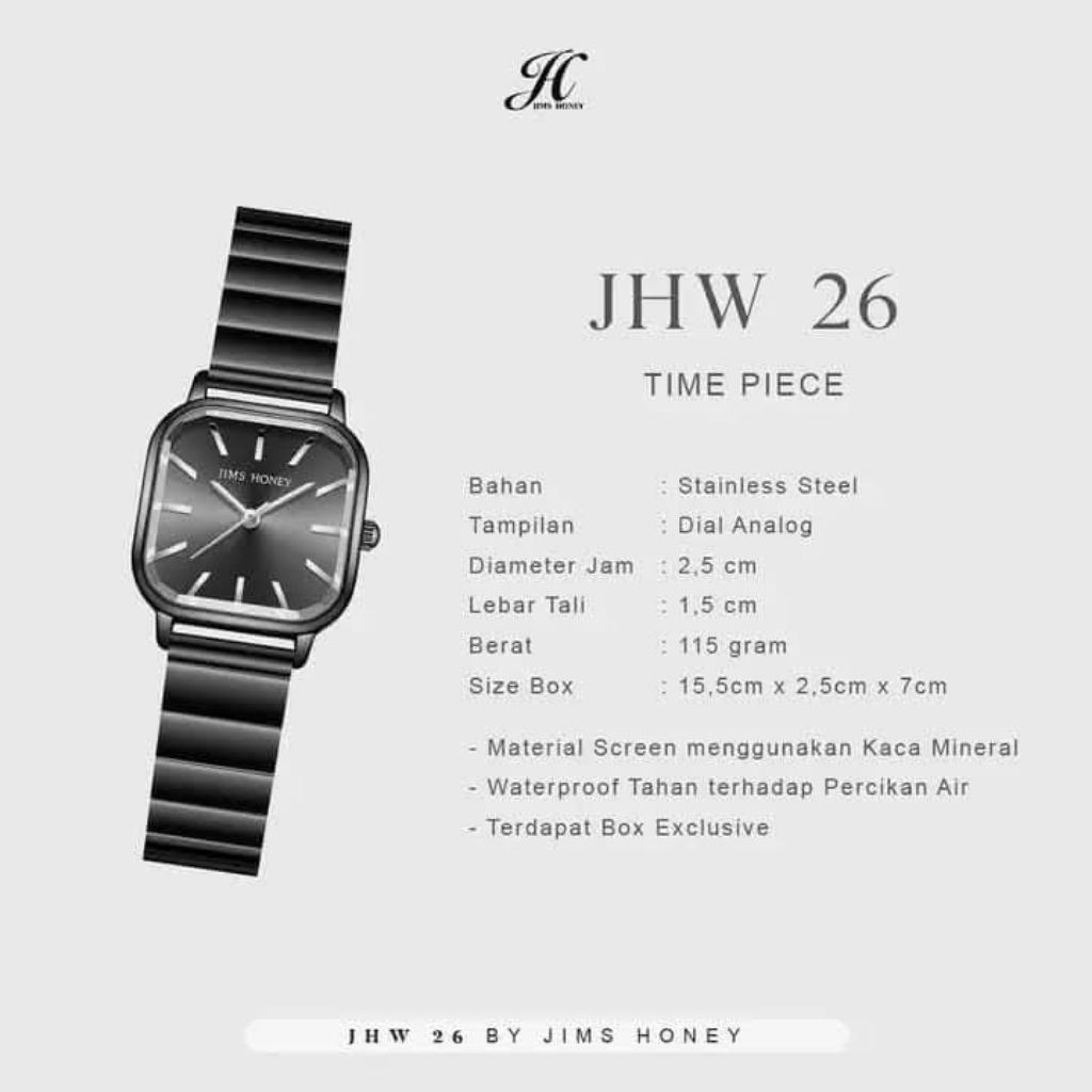 JAM TANGAN RANTAI WANITA - JHW 26 JIMS HONEY