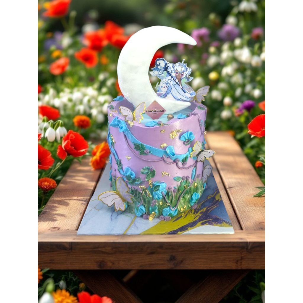 

custom cake UK moon cake