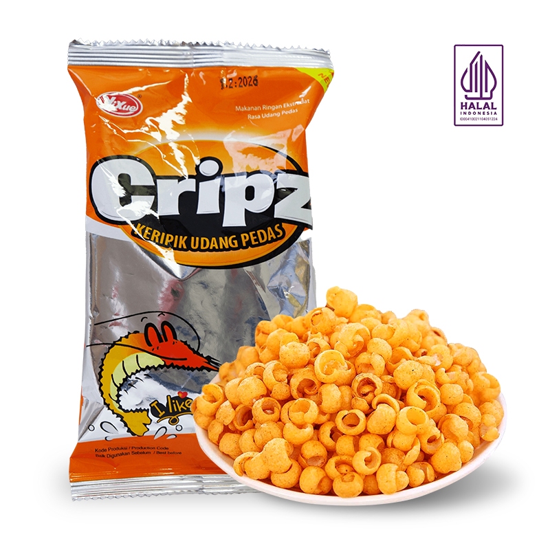 

YIXUE Cripz Keripik Udang Pedas, Renyah Lezat Warna Keemasan, Sudah Halal Indonesia