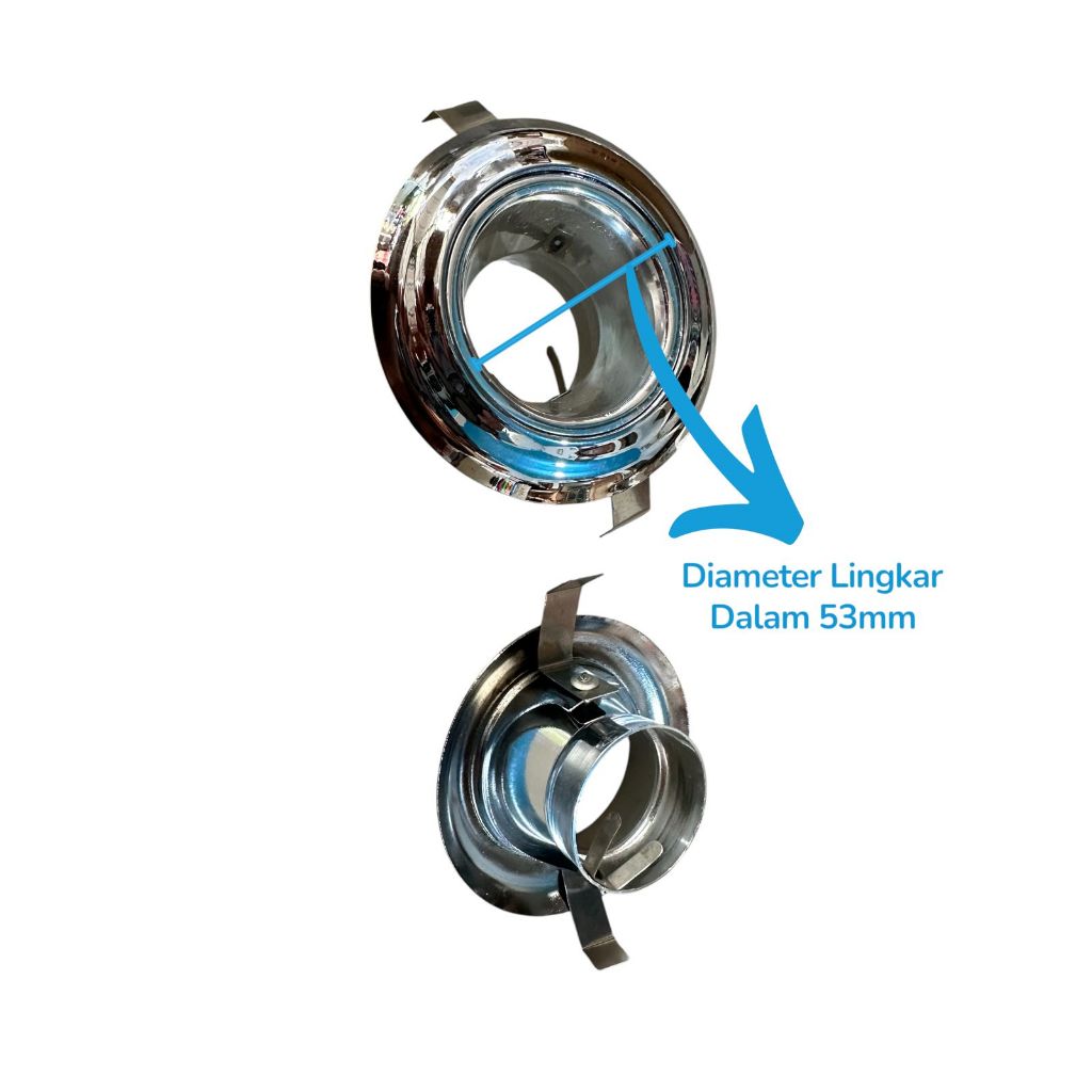 Dudukan Lampu Hias Downlight Mini/Fitting Spotlight Lampu Halogen Lampu Lemari