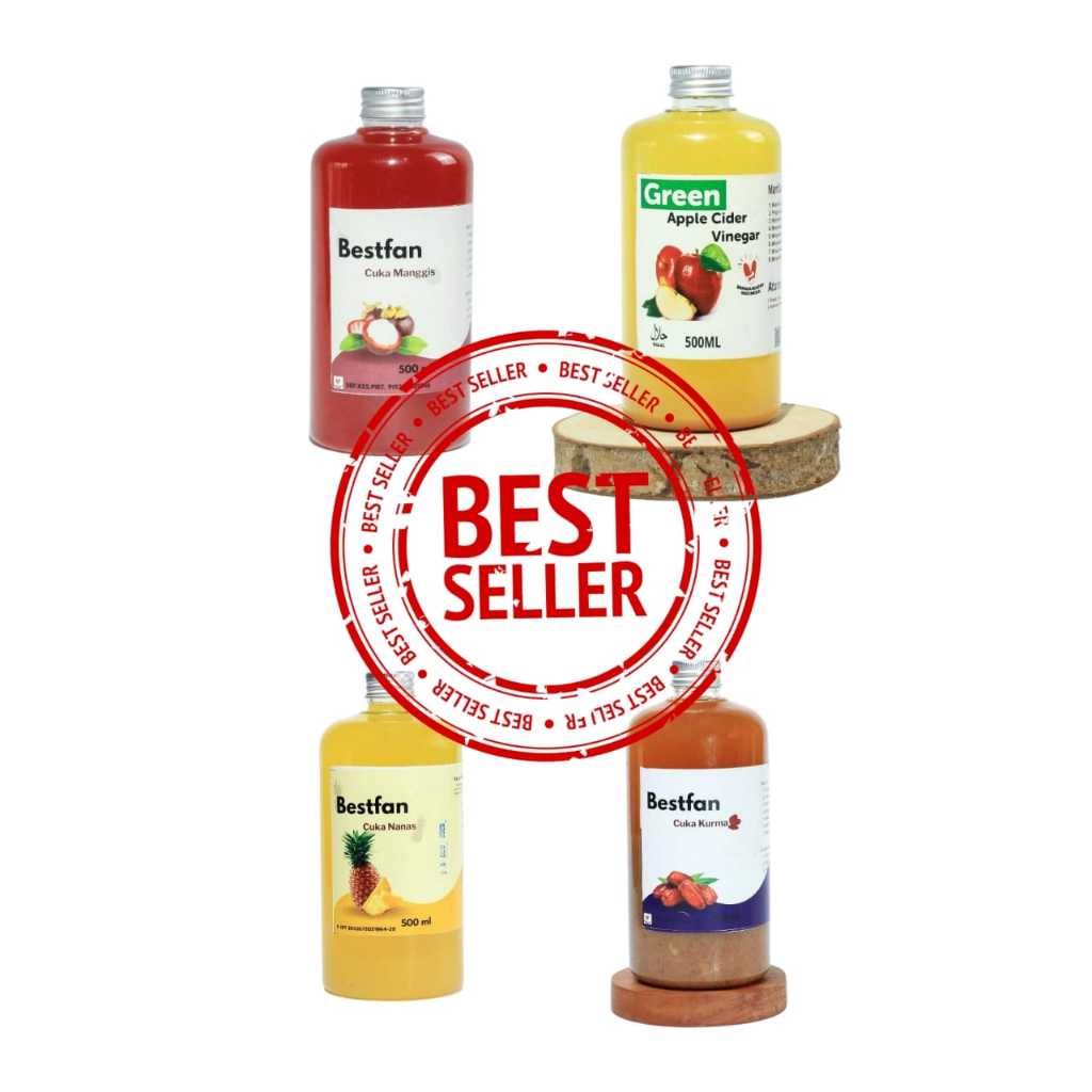 

Cuka Apel With Mother Organik 500ml - Apple Cider Vinegar Asli