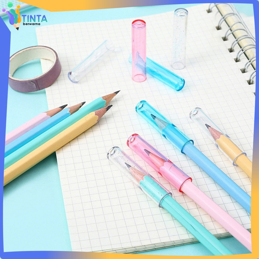 

Tutup Pelindung Pensil 6CPS Transparan Warna Warni / Penutup Ujung Pensil Polos Anak Sekolah Anti Patah Tinta Berwarna A124