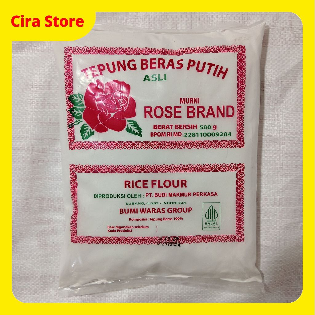 

Tepung Beras Putih Rosebrand 500 gr