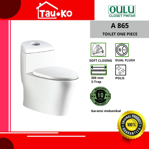 OULU A 865 KOBE KLOSET CLOSET TOILET WC DUDUK ONE PIECE ROUGH-IN 30 CM
