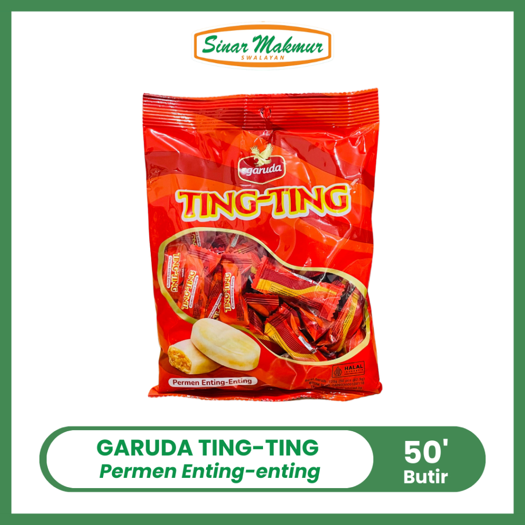 

Garuda Permen Ting-Ting 125gr - Paket Isi 50 Butir