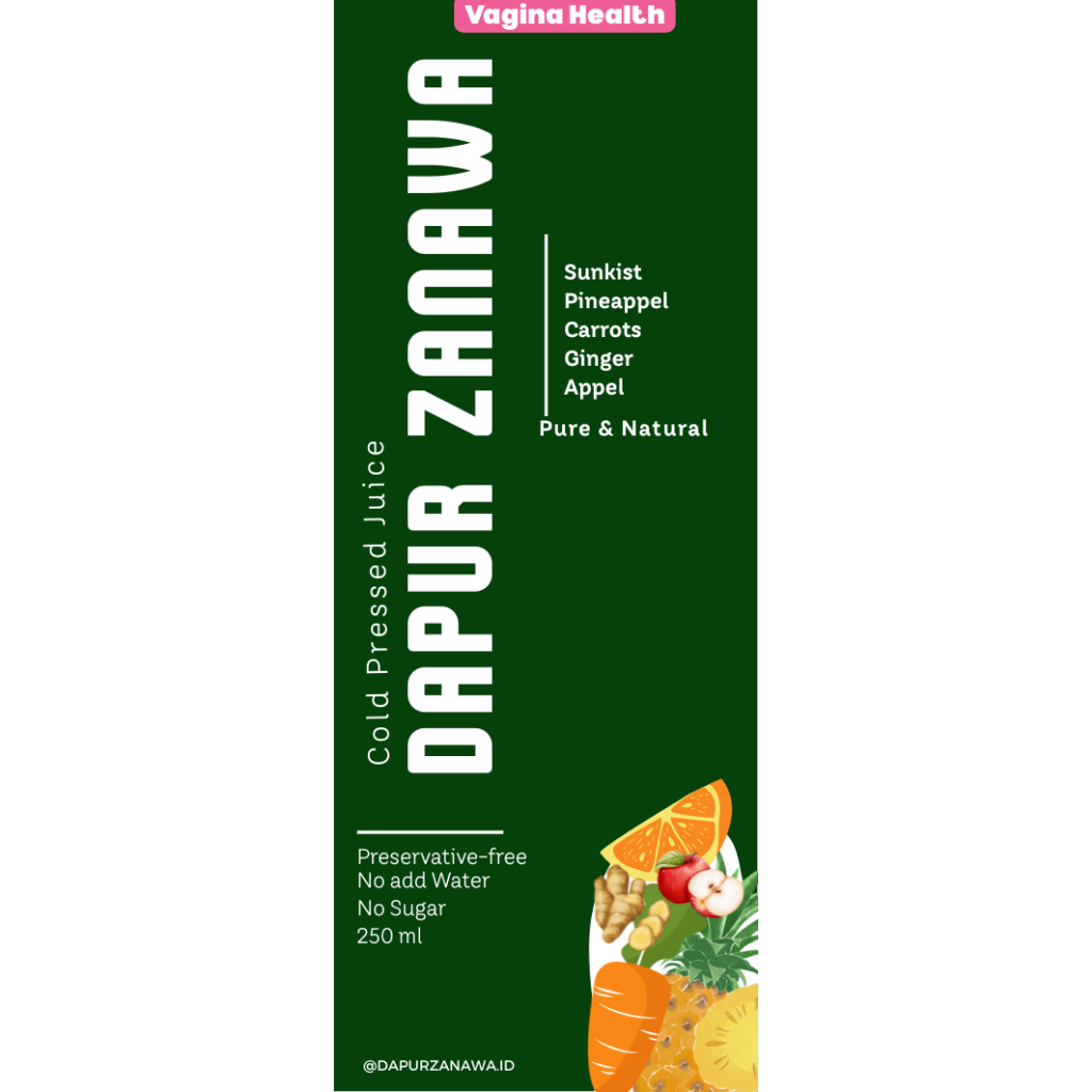 

(VAGINAL HEALTH/FEMININE BALANCE) Cold Pressed Juice 250ml - For Woman and Man