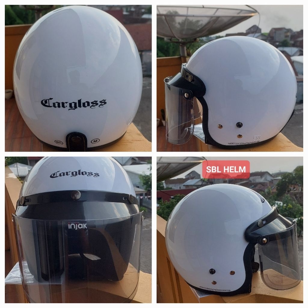 HELM CARGLOSS ORiGINAL1000 /% PAKAI KACA DATAR