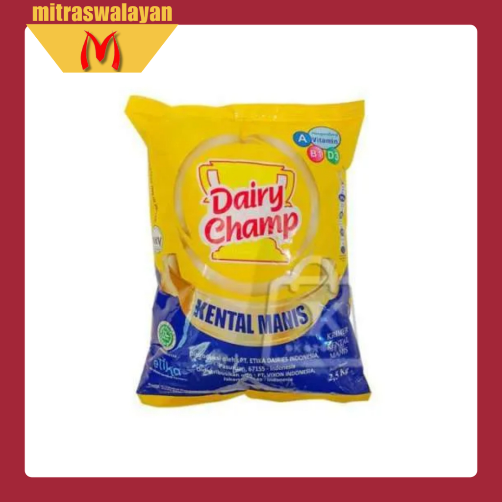 

DAIRY CHAMP Krimer Kental Manis Kemasan Bantal 2.5 kg