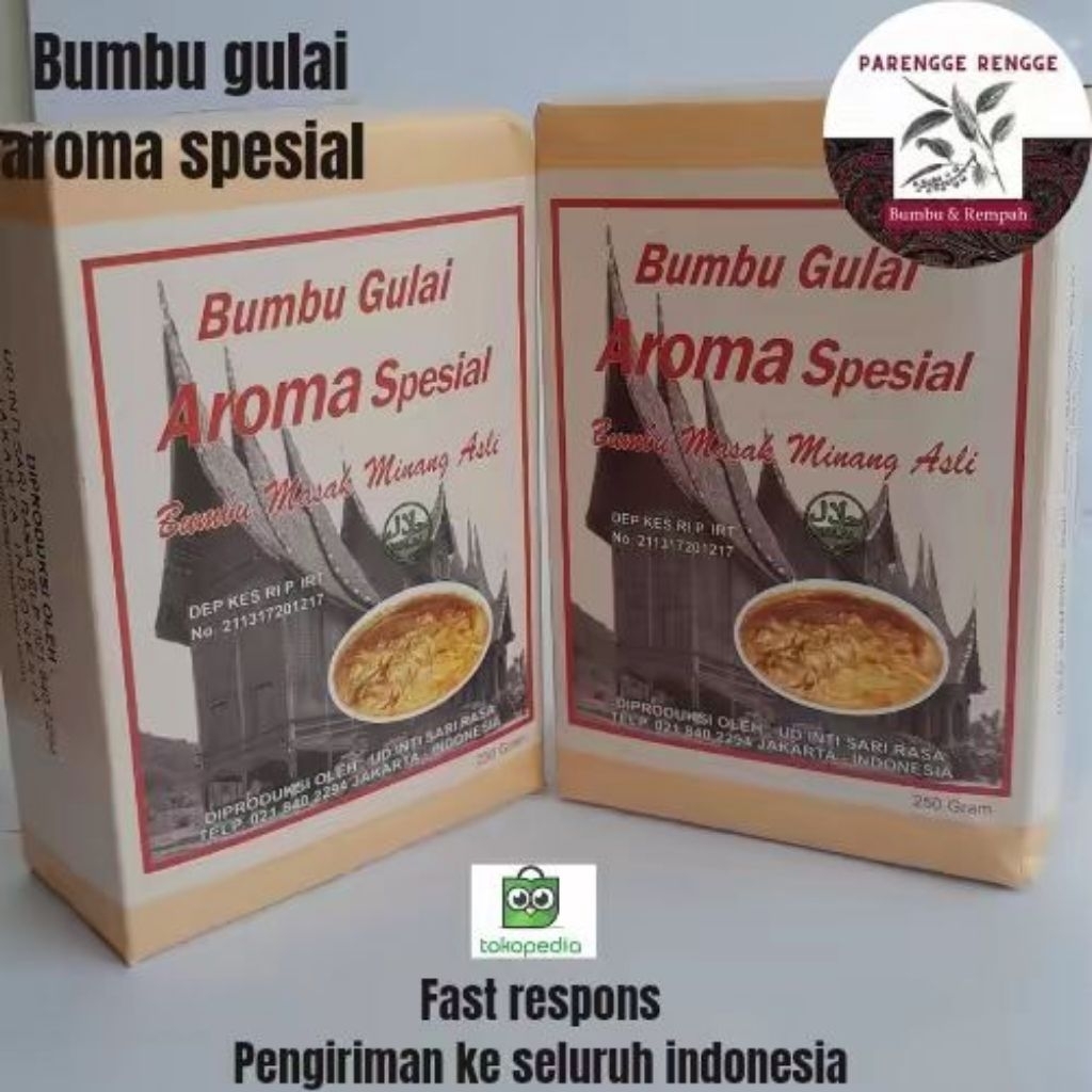 

Bumbu gulai aroma spesial 250gram / bumbu masak minang asli