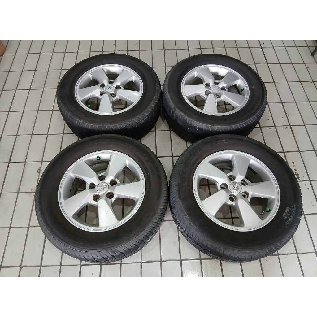 Velg Mobil Second Standar Mobil Rush R16 Pcd 5x114,3 Silver + Ban bonusan