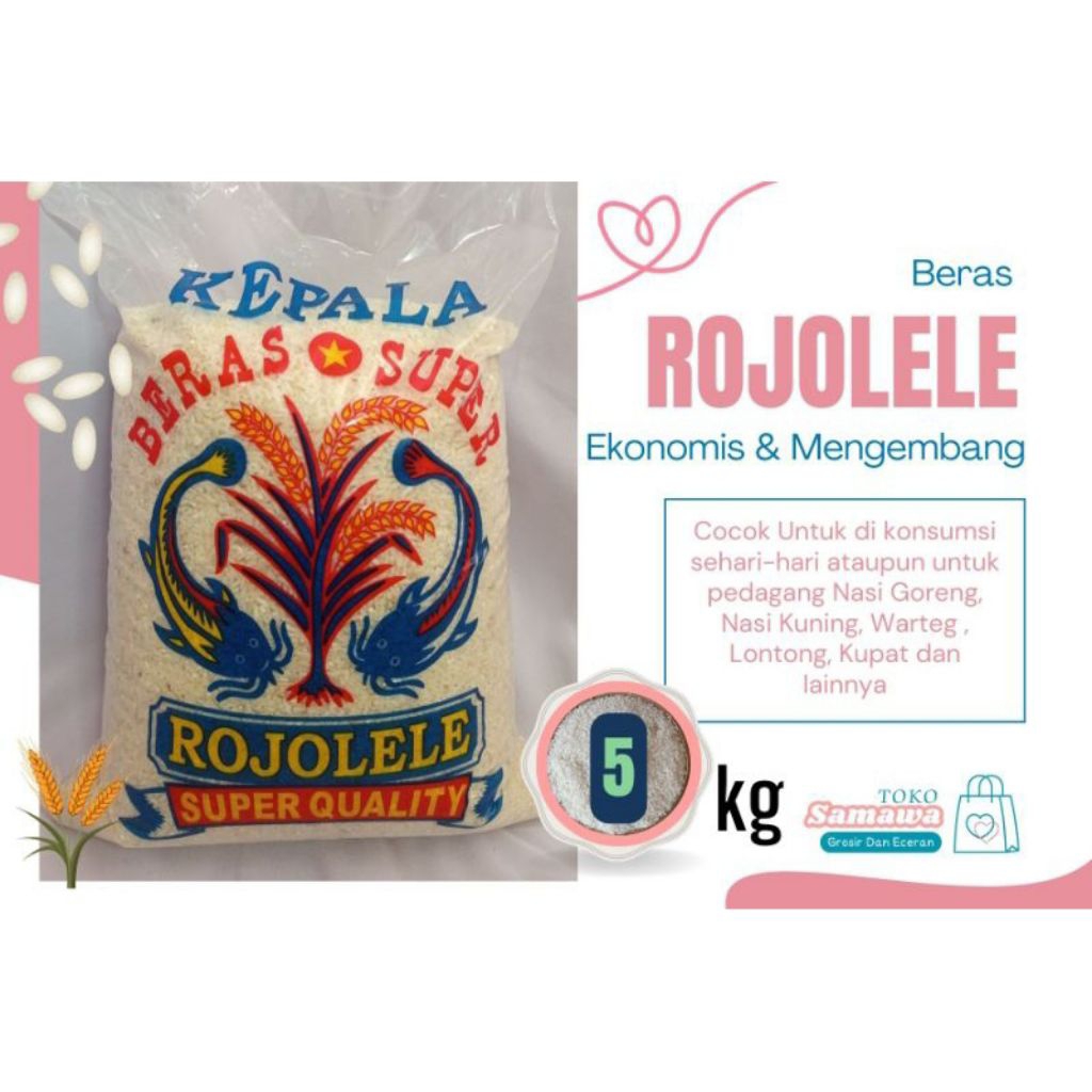 

Promo Beras murah,Beras Rojolele 5kg,
