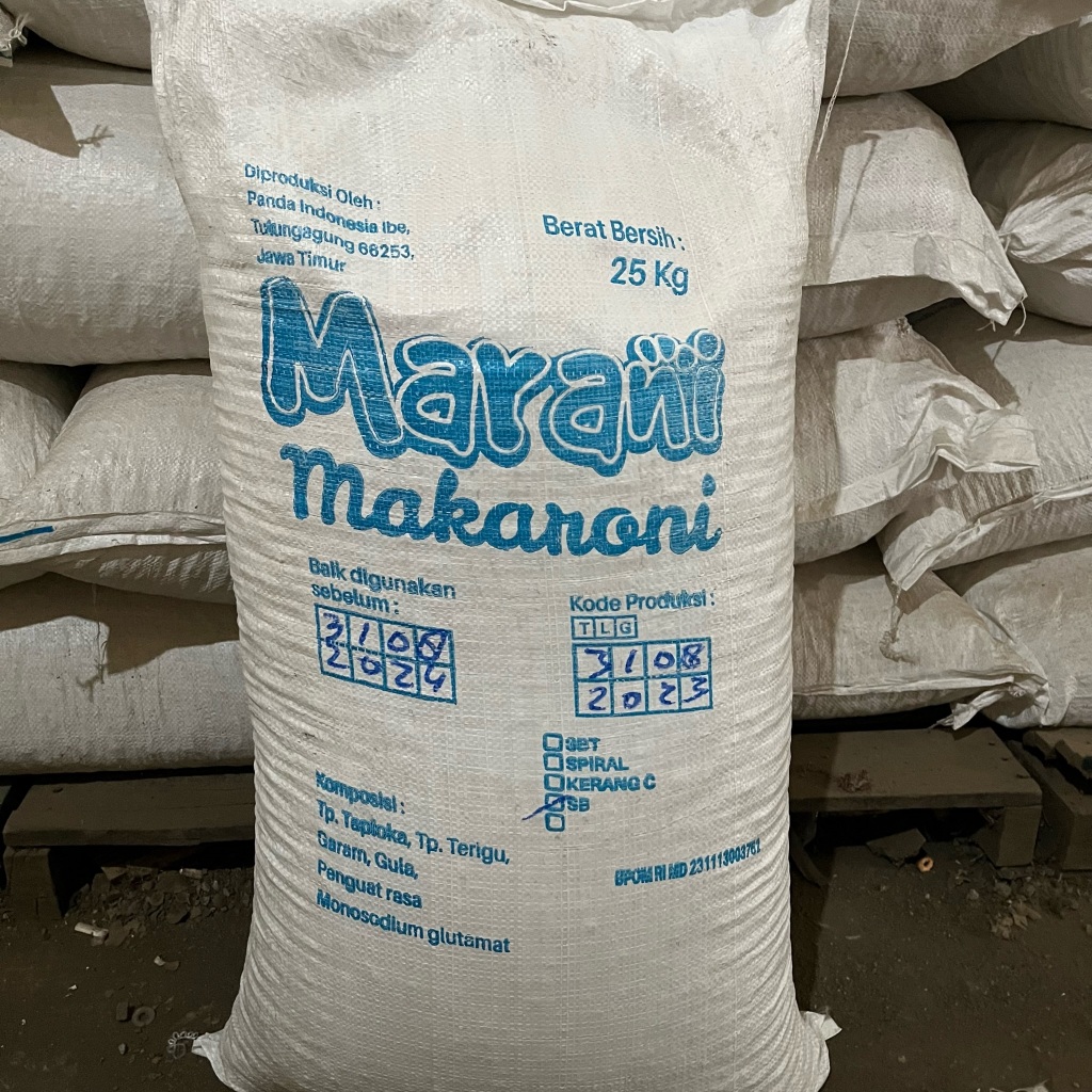 

MAKARONI MARANI | CEMILAN MAKARONI | MAKARONI MENTAH 25 KG