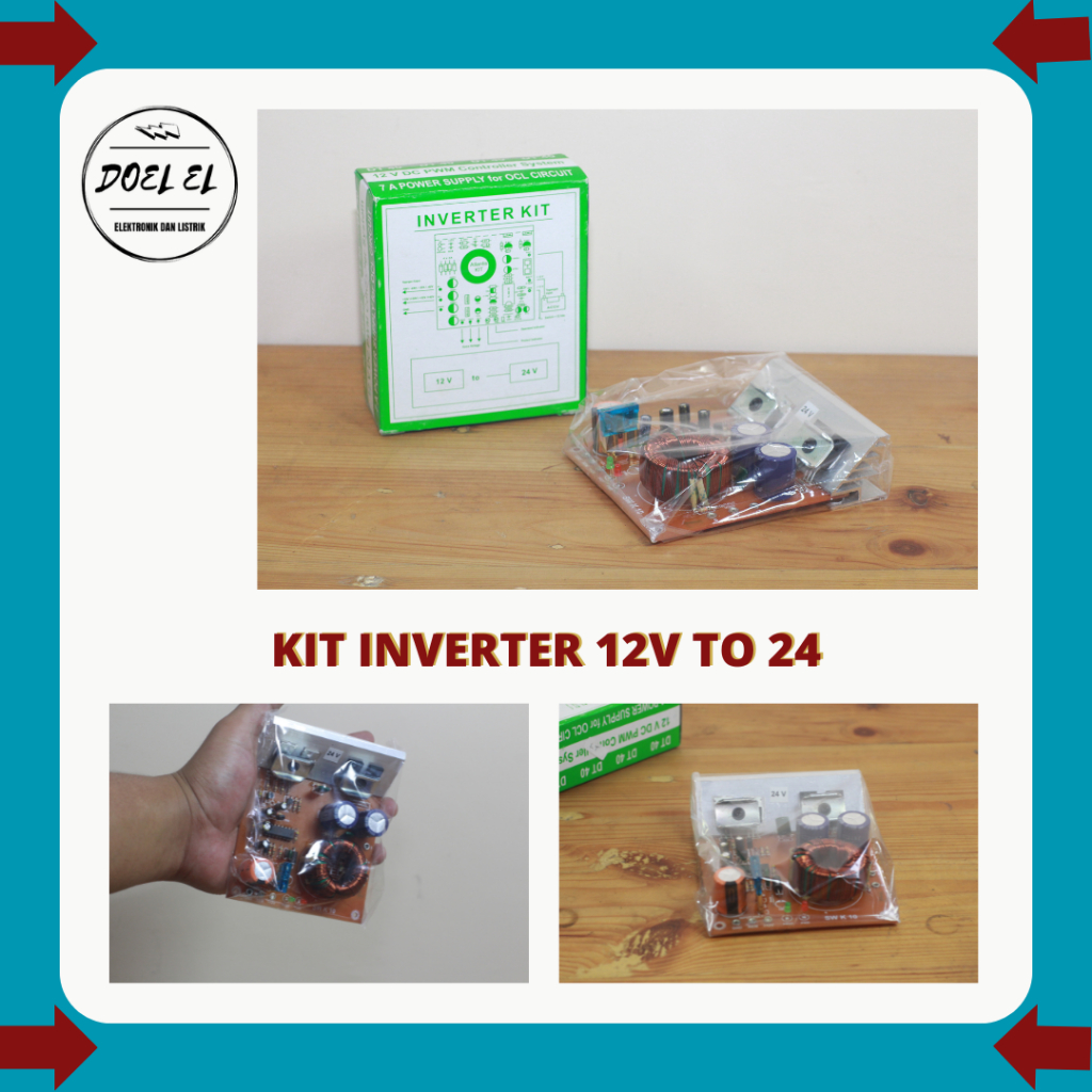 KIT INVERTER DC 12V TO 24V | INVERTER  MOBIL 12V