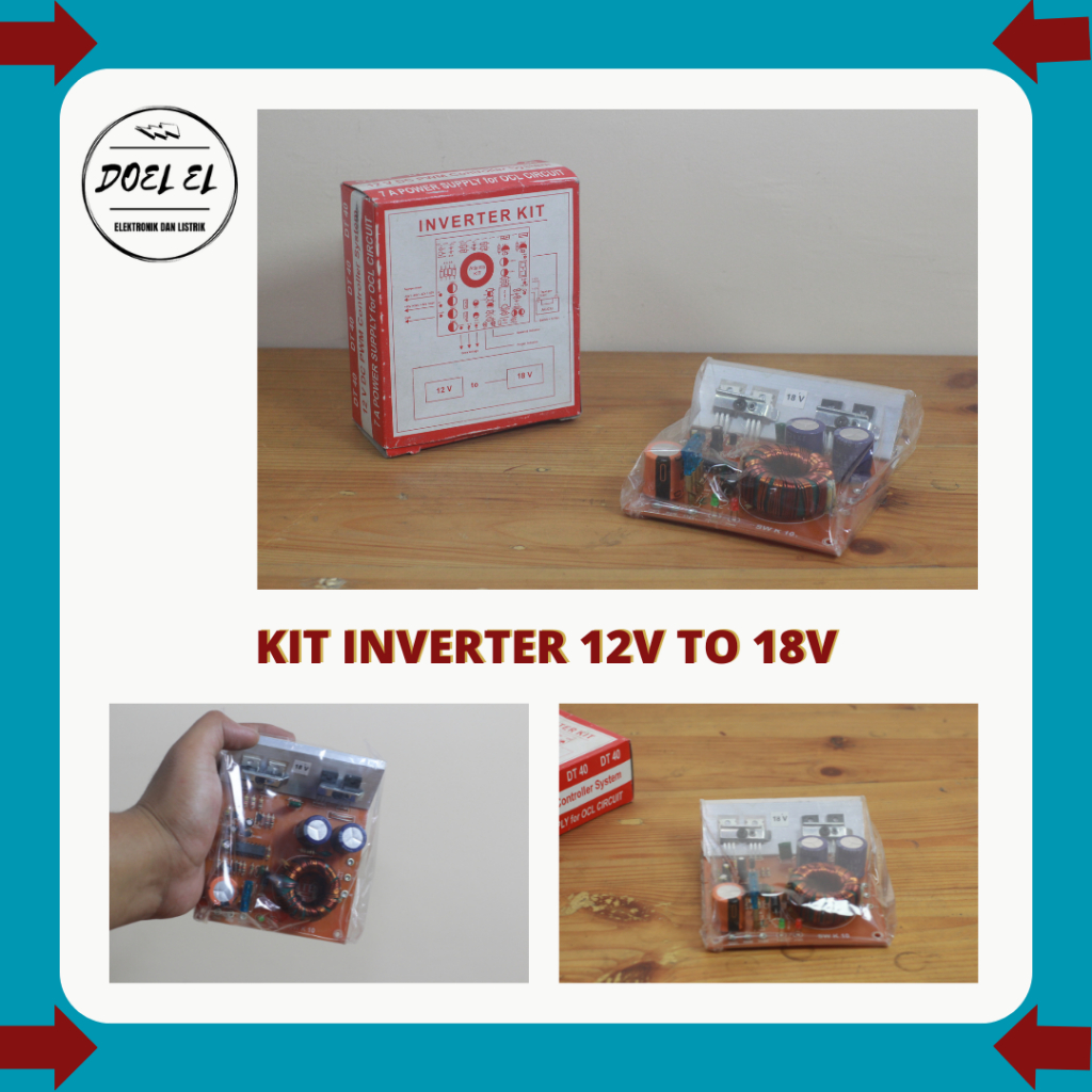 KIT INVERTER DC 12V TO 18V | INVERTER MOBIL 12V