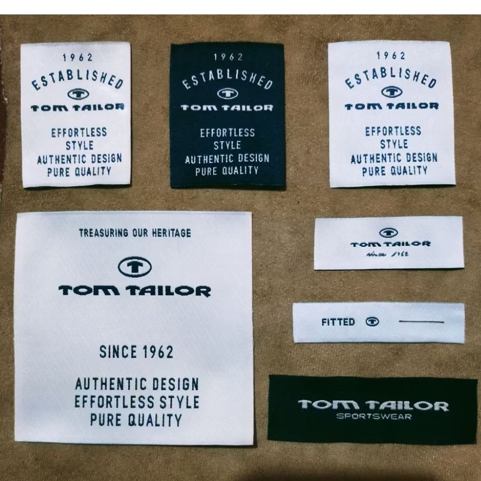 

tag label merek (main logo) label tag tom tailor