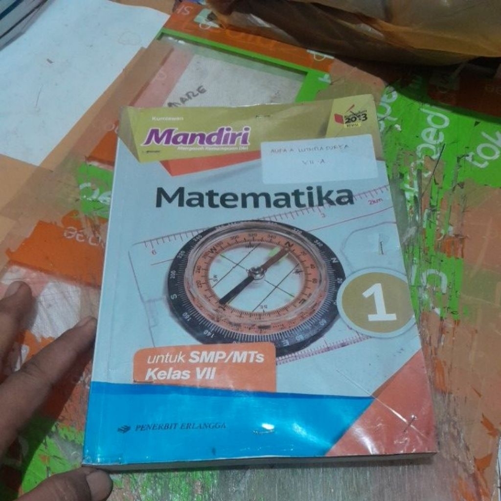 BUKU MANDIRI MATEMATIKA SMP KELAS VII/7/1 PENERBIT ERLANGGA