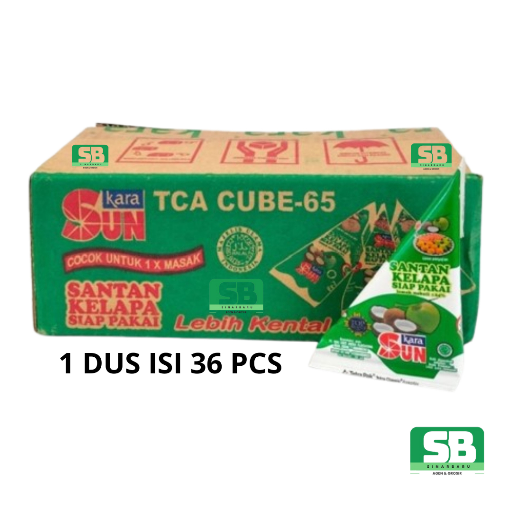

SUN KARA 65ml 1 DUS Isi 36 Pcs Santan Kelapa Cair Siap Pakai (1 Karton)